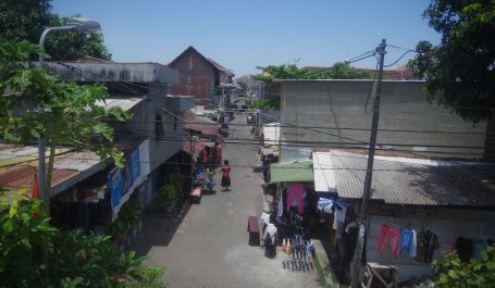 View of one of the many informal settlements the city of Surabaya, Indonesia has upgraded since the 1960s with input and participation from residents. Photo by Peter Edelman.